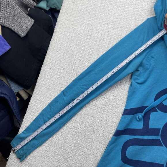 Y2K Joshua Perets Pullover Blue hoodie Sz Small Emo Goth 2000's Oversized Hood - Picture 7 of 12